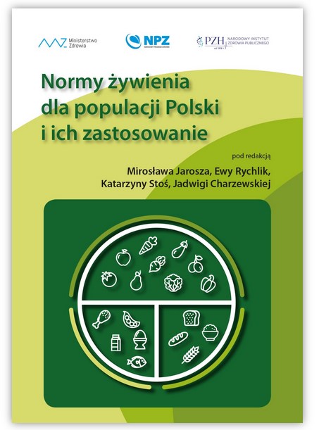 zdjęcie okładki monografii "Normy żywienia w populacji Polski i ich zastosowanie"